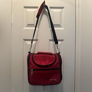 Elegant Red Toiletry Travel Bag for Women - NWOT